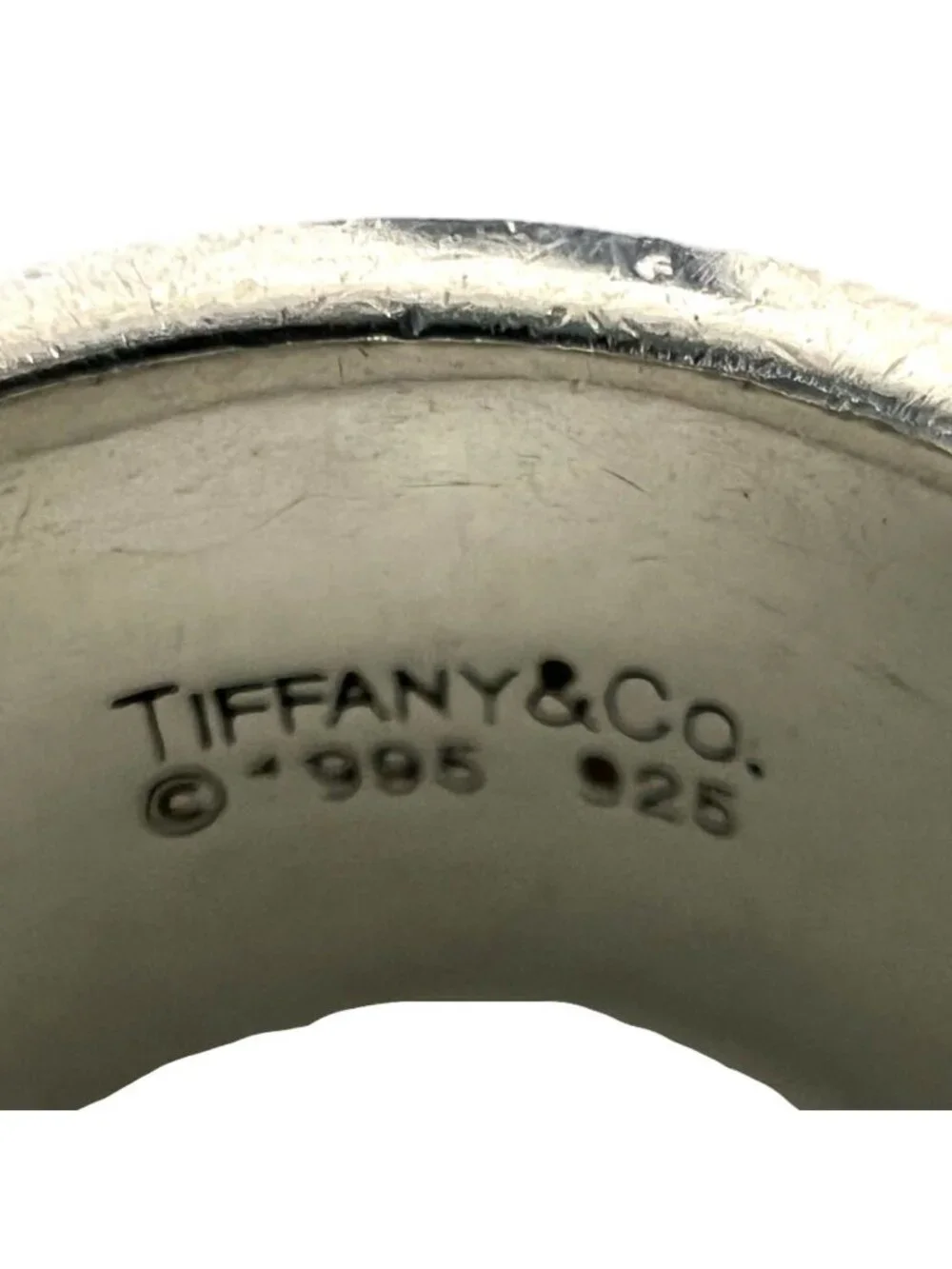 Tiffany & Co Vintage Atlas Wide Ring 925 Sterling Silver Accessory